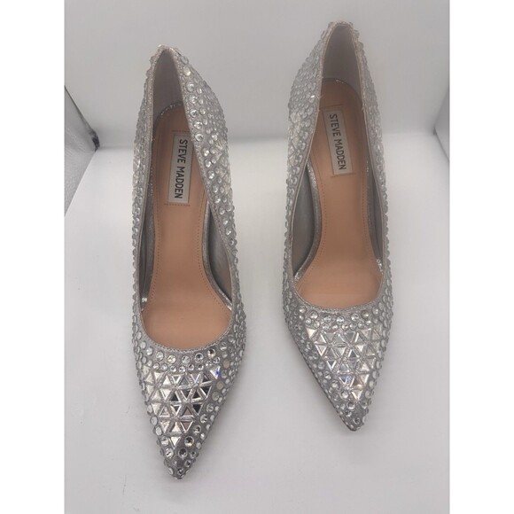 Steve Madden Vivid Rhinestone 4" Stiletto Pumps Size 10M - Picture 3 of 11